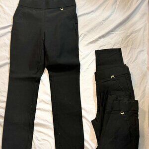 3 PAIRS Rafaella Black Comfort Stretch Capri Dress Pants / Slacks - SIZE 6
